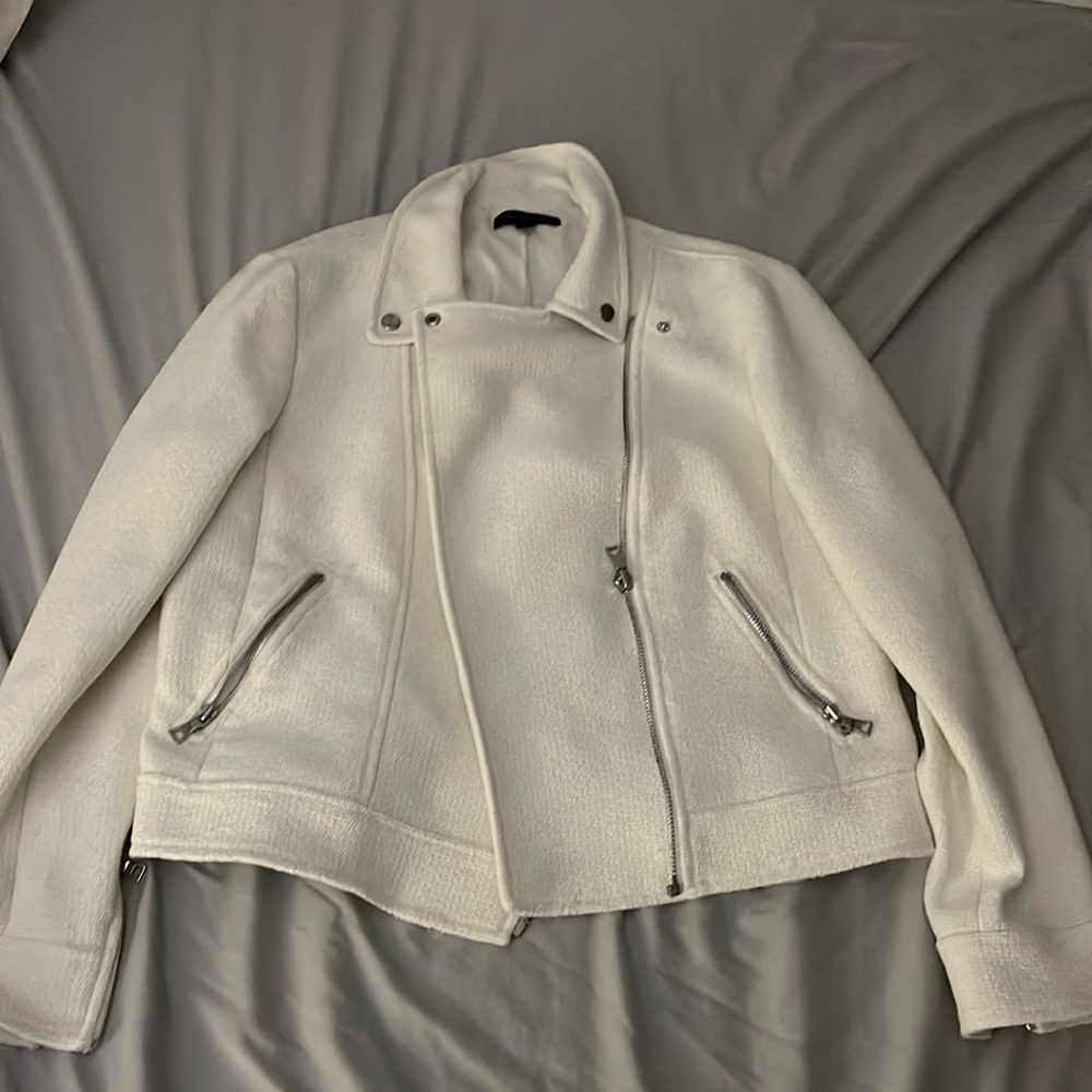 Ann Taylor knit moto jacket